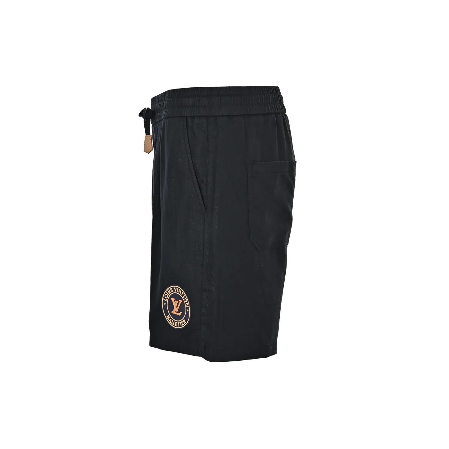 Louis Vuitton/Louis Vuitton 26ss round badge cotton and linen shorts